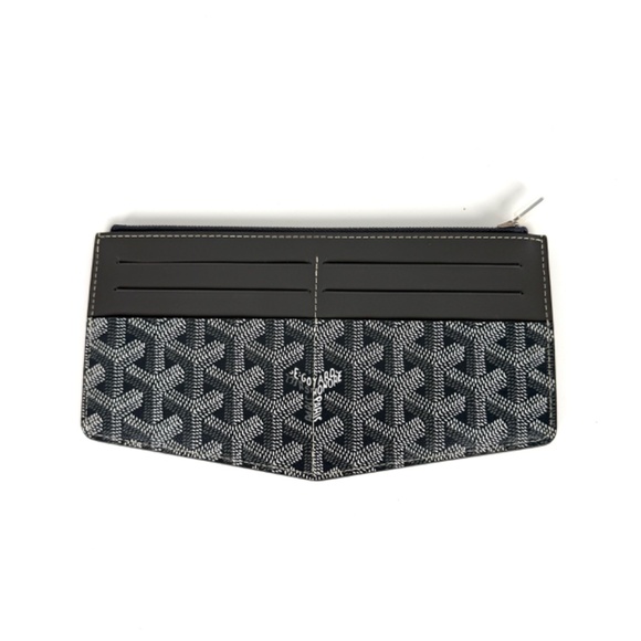 Authentic New GOYARD Goyardine Insert Louise Grey 2023 Card Case Wallet - Picture 4 of 11